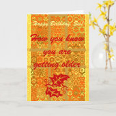 Carte Comment vous savez vous obtenez un B-jour plus (Fleur jaune)
