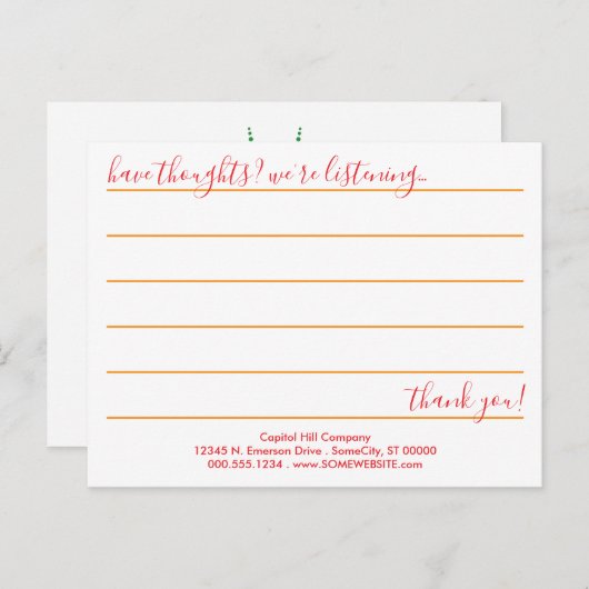 carte commentaire arc-en-cielBurst (Devant / Derrière)