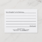 carte commentaire mur de la ville (Dos)