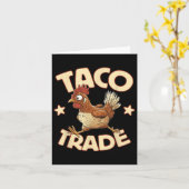 Carte Commerce de Taco, Drôle Tarif Politique Satire, Po (Fleur jaune)