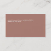 Carte commerciale audacieuse d'entreprise (Dos)