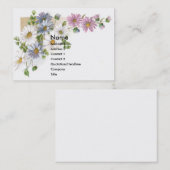 Carte commerciale victorienne de marguerites (Devant / Derrière)