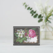 Carte commerciale victorienne de rose de rose (Debout devant)