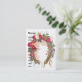 Carte commerciale victorienne en fer à cheval de (Debout devant)