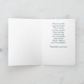 Carte Commitment Ceremony Congratulations White Magnoli (Intérieur)