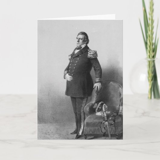 Carte Commodore Matthew Calbraith Perry (Devant)