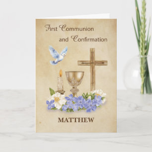 Carte Communion et confirmation Félicitations RCIA