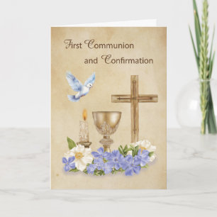 Carte Communion et confirmation Félicitations RCIA