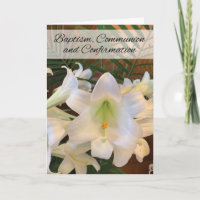 Communion Et Confirmation RCIA White Lilies Ferns