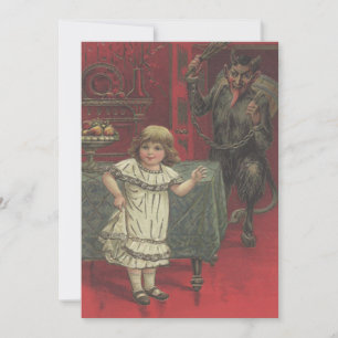 Carte Commutateur de salle à manger Red Krampus Girl