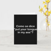 Carte Como Se Dice Mets Ta Langue Dans Mon (Fleur jaune)
