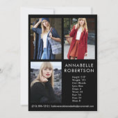 Carte Comp Acteur de modèle photo moderne 3 (Devant)