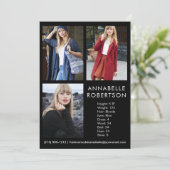 Carte Comp Acteur de modèle photo moderne 3 (Debout devant)