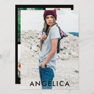 Carte Comp Acteur Modèle - 3 Photo Retour - Noir