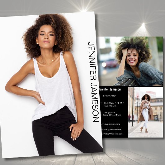 Carte Comp Acteur Modèle | 3 photos