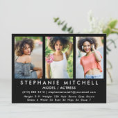 Carte Comp Acteur Modèle - 3 Vide Photo (Debout devant)