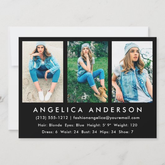 Carte Comp Acteur Modèle 3 - Vide photo (Devant)