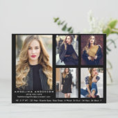 Carte Comp Acteur Modèle noir - 5 photos (Debout devant)