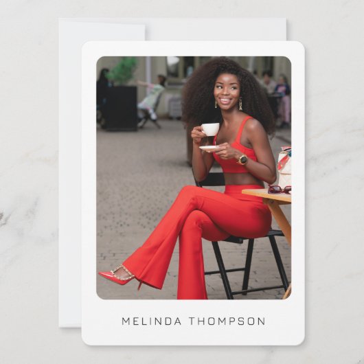 Carte Comp Acteur Modélisation Moderne 5 Photo Cod (Devant)