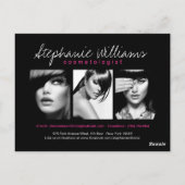 Carte comp artisanale de maquillage à lèvres roses (Dos)