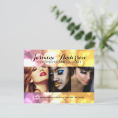 Carte Comp Artist de maquillage entièrement person (Debout devant)