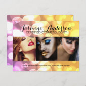 Carte Comp Artist de maquillage entièrement person (Devant / Derrière)