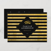 Carte Comp Artiste Gold et Black Lash (Devant / Derrière)