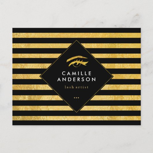 Carte Comp Artiste Gold et Black Lash (Devant)