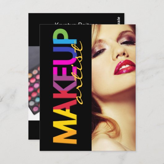 Carte Comp Artiste maquillage (Devant / Derrière)