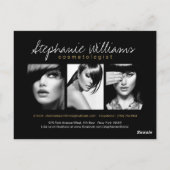 Carte comp d'art moderne Gold et Black Maquillage (Dos)