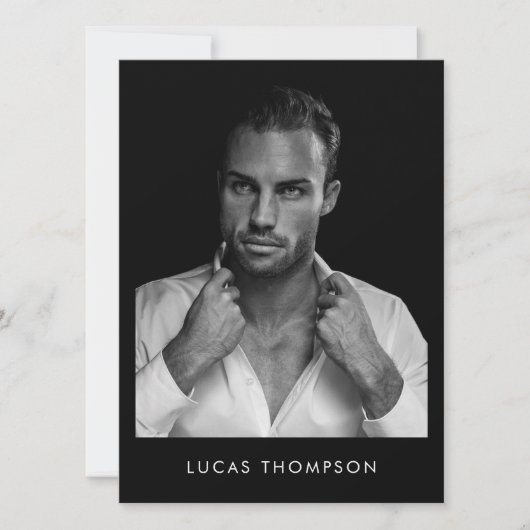 Carte Comp de l'acteur de modélisation masculine 5 (Devant)