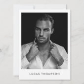 Carte Comp de l'acteur de modélisation masculine 5 (Devant)