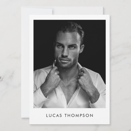 Carte Comp de l'acteur de modélisation masculine 5 (Devant)