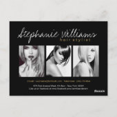 Carte Comp Gold et Black Hair Stylist (Dos)