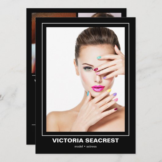 Carte Comp Modèle Borderline 4 double face (Devant / Derrière)