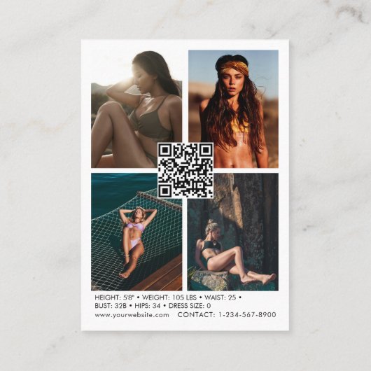 Carte Comp Modélisation de mode 5 photo Code QR (Dos)