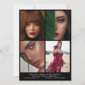 Carte Comp Modélisation Design 5 Photo QR Code noi (Dos)