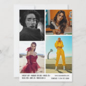 Carte Comp Modélisation Moderne 5 Photo QR Code Bl (Dos)