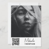 Carte Comp Modélisation Moderne 5 Photo QR Code Bl (Devant)