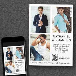 Carte Comp Moderne Pro Model Actor QR Code 3 Photo