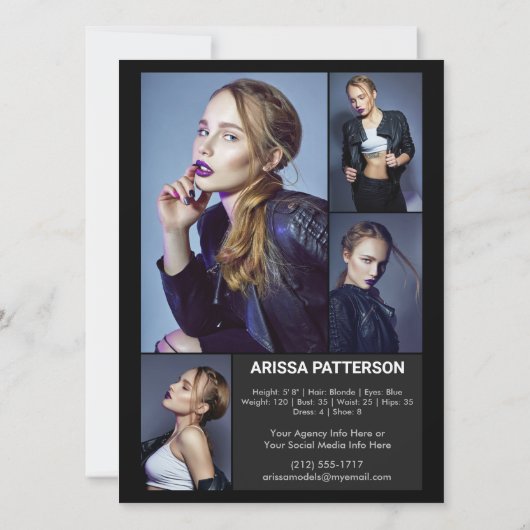 Carte Comp/Zed 5 photo recto verso 5,5 x 7,5 (Dos)