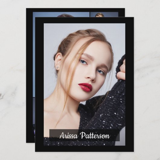 Carte Comp/Zed 5 photo recto verso 5,5 x 7,5 (Devant / Derrière)