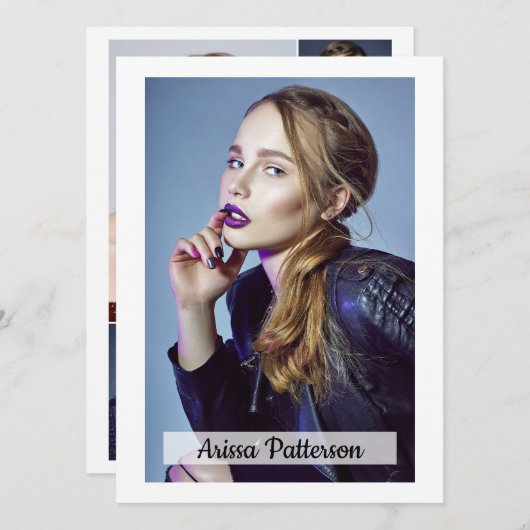 Carte Comp/Zed 5 Photo recto-verso 5,5 x 7,5 (Devant / Derrière)