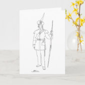 Carte Compagnie Royale d'Archers Écosse (Fleur jaune)