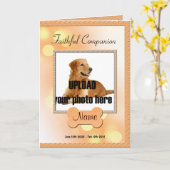 Carte Compagnon Fidèle - Mémorial de Perte de Chien (Fleur jaune)