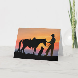 CARTE COMPAGNONS DE COWBOY