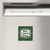 Carte Compass Trail Réfrigérateur Magnet (In Situ (Lave-vaisselle))