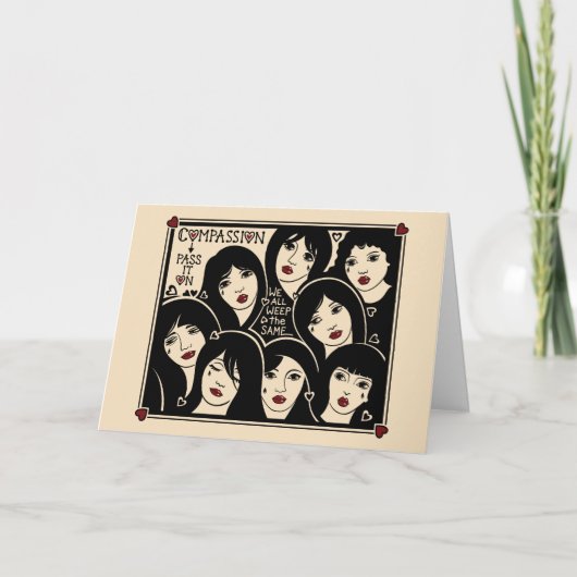 Carte Compassion Pass It On_Greeting Card (Devant)