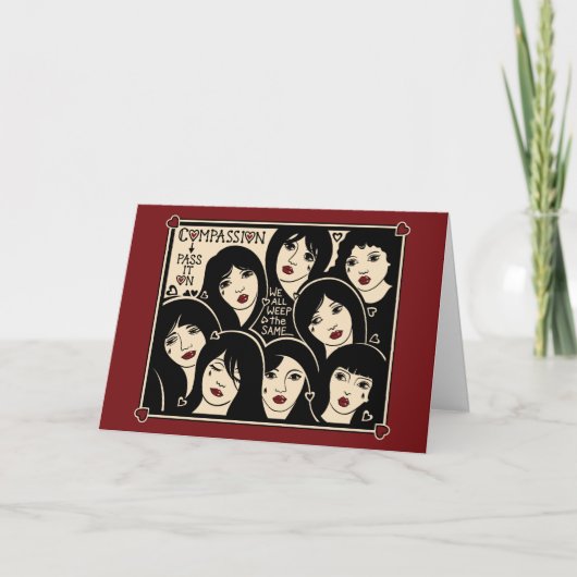 Carte Compassion Pass It On_Greeting Card (Devant)