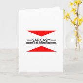 Carte Compétence en sarcasme (Fleur jaune)